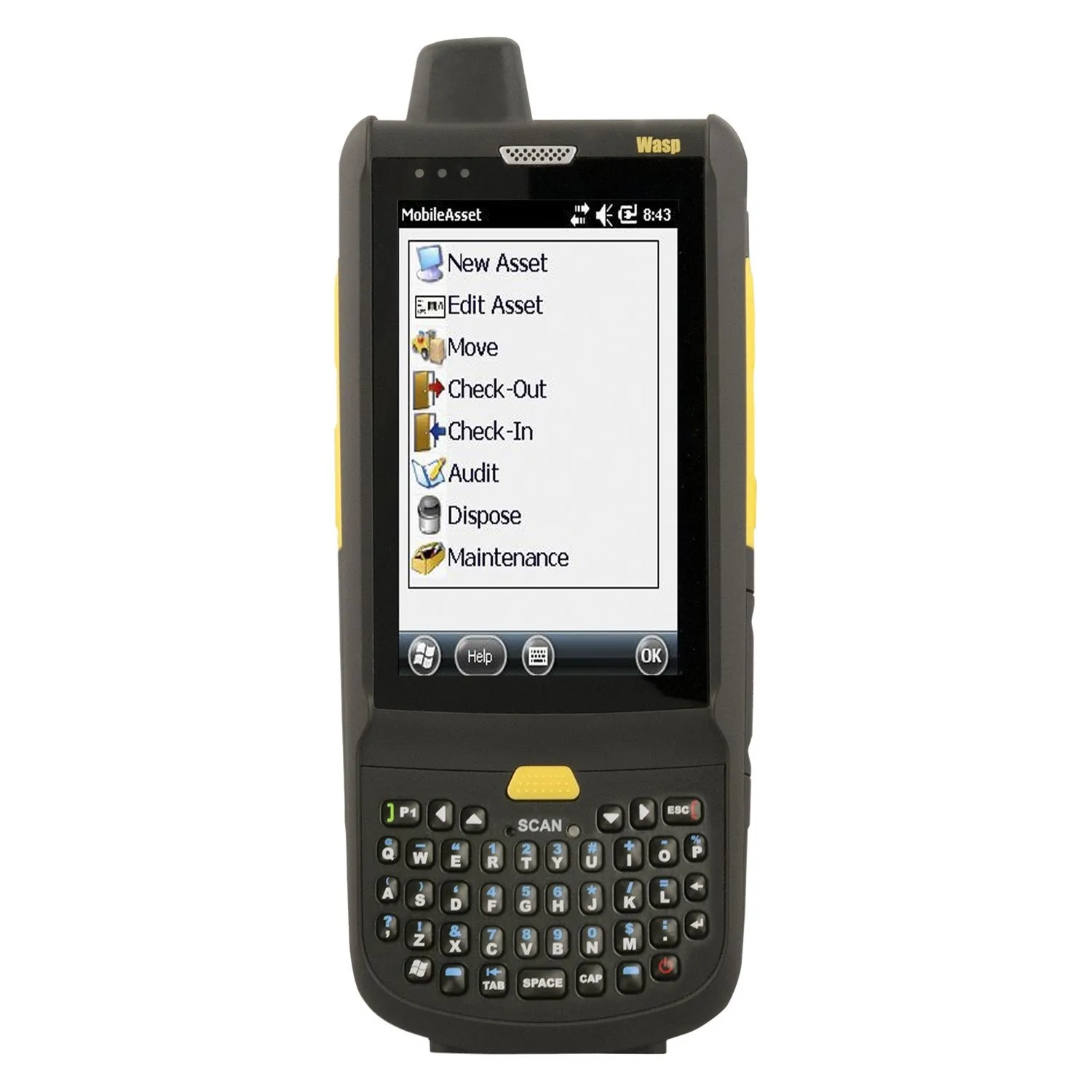 WASP Barcode Technologies HC1 Mobile Computer with QWERTY Keypad