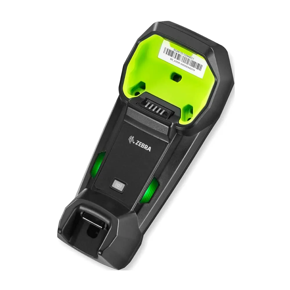 Zebra STB3678-C100F3WW Bluetooth and Multi Interface, Charging Cradle, for 3678 Family, Requires: PWR-BGA12V50W0WW; CBL-DC-451A1-01; 23844-00-00R; and Communication Cable, Standard